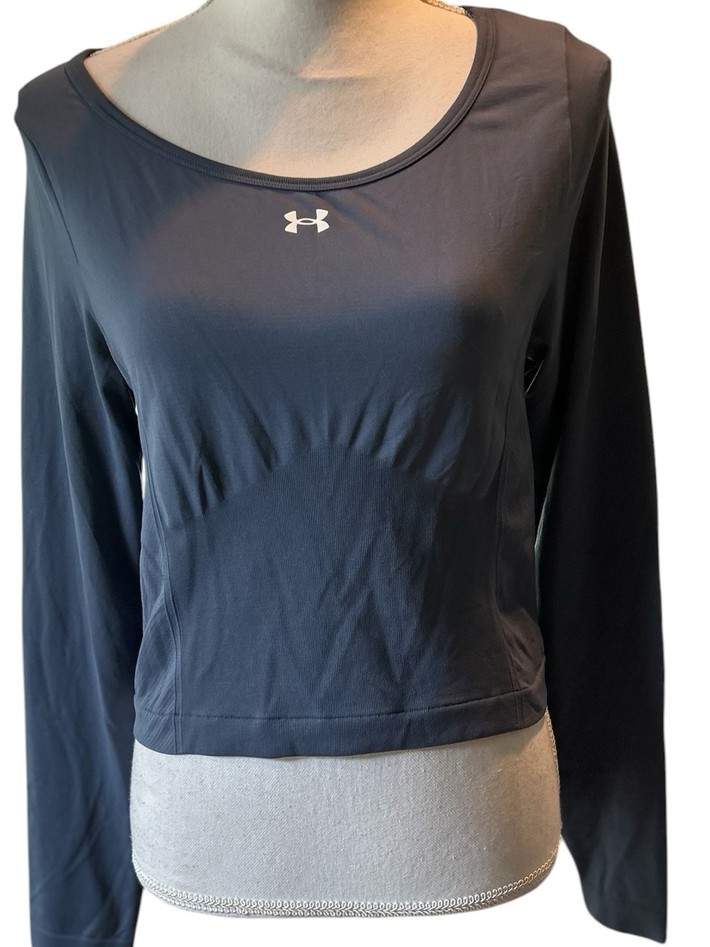 Under Armour Women's Long Sleeve Scoop Neck Top - Slate Blue